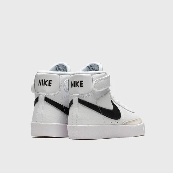 Brand New Nike Blazer Mid '77 Preschool/Little Kids' Shoes “White/Black” - Picture 3 of 12